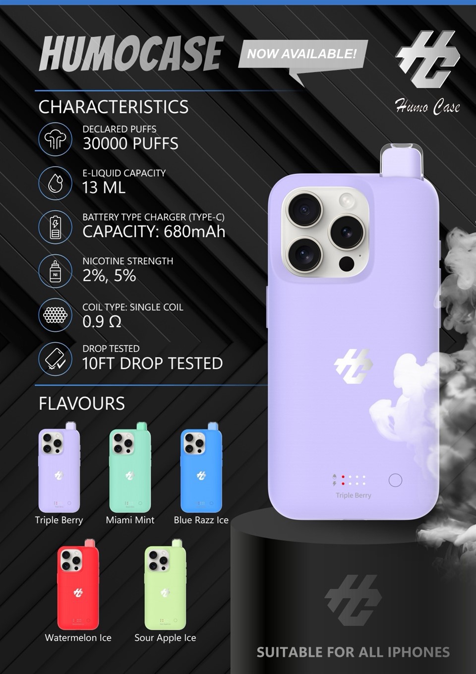 Każ Humo għal kopertura tat-telefon iPhone 15